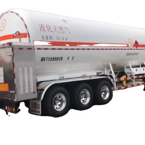 CIMC S30408 Q345R 3 Axles 13200*2540*4000mm total capacity 52.6cbms air suspension Yosts landing leg 50# traction pin LNG Tanker