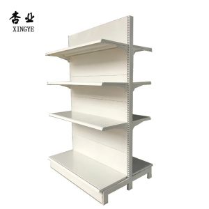 Cheap Factory custom color size metal Double-sided white 48 inches store shelving for sale