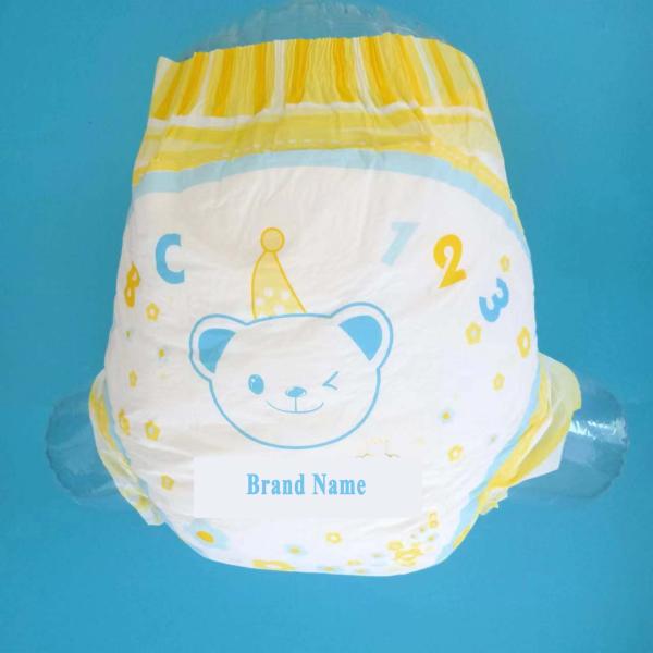 PE Backsheet Disposable Printed 3D Leak Prevention Channel Diaper with USA Fluff Pulp