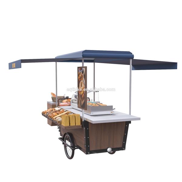 Quality Multifunctional 250KG Load Vending Tricycle Hot Dog Cart wholesale