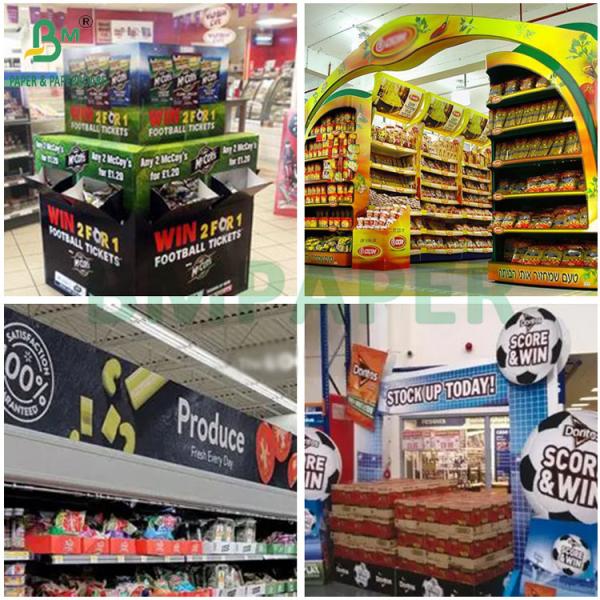 High Rigidity 2mm 2.5mm Wood Pulp White Cardboard for Indoor POS Display Board High Rigidity 2mm 2.5mm Wood Pulp White Cardboard for Indoor POS Display Board