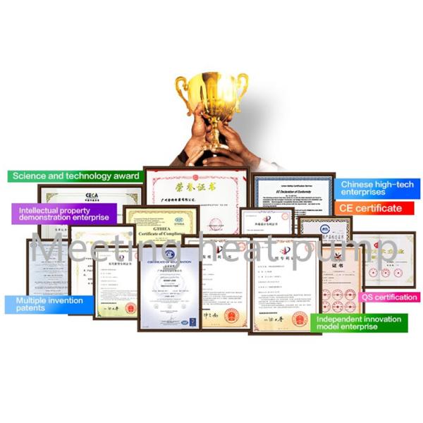 Meeting 12KW 220V Super Low Noise 40Db Heat Pump Air / Water For Home Heating System