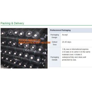 Application Wide Range mulching film for agriculture pp woven weed barrier for