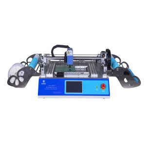 CHM-T48VB Double Side Feeders AC220V Desktop SMT Pick And Place Machine for LED