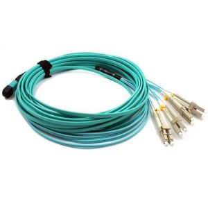CE ROHS Optical Fiber Trunk Cable MTP Multimode Fiber Jumpers MPO Fiber Patch