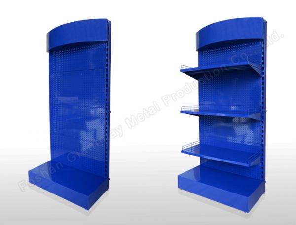 Perforated Sheet Metal Pegboard Display With Hooks Tool Stand