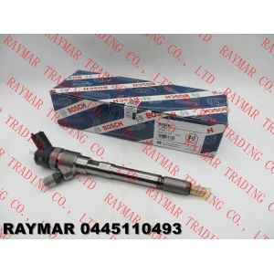 China BOSCH Genuine common rail fuel injector 0445110493, 0445110494 for JAC 2.8D engine on sale