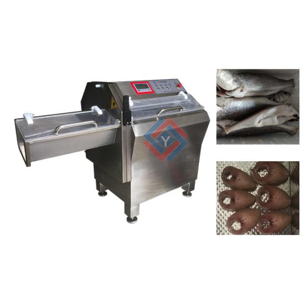 Quality Automatic Fish Processing Equipment , Frozen Fish Slicing Machine High Efficiency wholesale