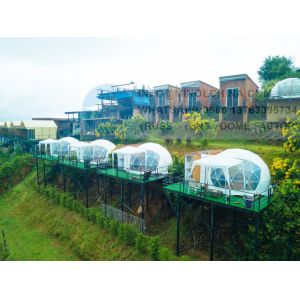 Q235 Galvanized Steel Tube Dome Frame Structure IFAI Certificated