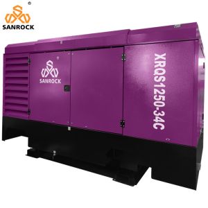 Lubricated Diesel Screw Air Compressor Machine Mobile Air Compressor Speed