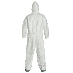 Disposable Heavy Duty Breathable Coverall, Disposable Coverall is Hooded with