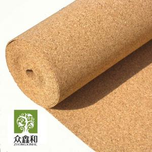 Cheap Nature Cork Floor Underlayment 2mm Thickness Cork Flooring Noise Reduction for sale