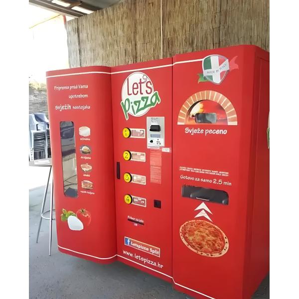 Fresh - Baked Pizza Vending Machine With Fast - Heating Oven For Office