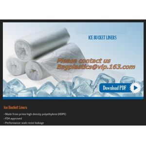 Ice bags, Clear, Drawstring, Printed and Twist Ties, bags on a roll, ldpe bag,