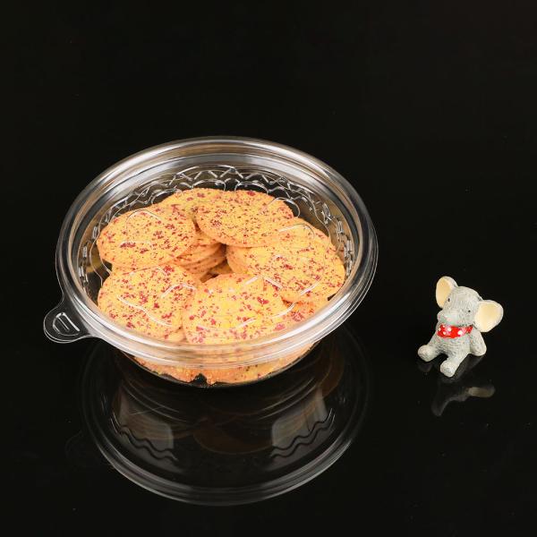 High Transparency Disposable PET Round Bowl Cake Packaging Container