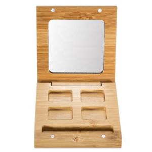 Recyclable Glitter Eye Shadow Boxes 10ml Bamboo ODM BPA Free