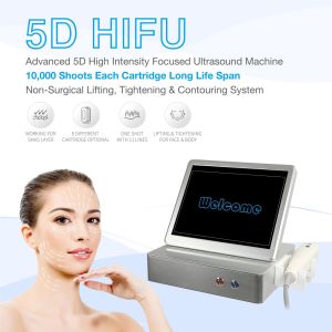 5D HIFU High Intensity Focused Ultrasound Machine One Shot With 11 Lines