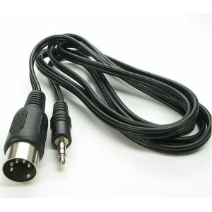 China 2M 5 Pin Din MIDI Plug To 3.5mm Jack Stereo Plug Audio Cable on sale
