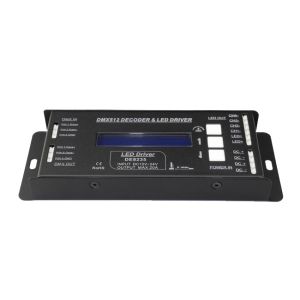 200g Black DMX512 Signal Decoder , 4 Channel DMX Decoder For RGBW LED