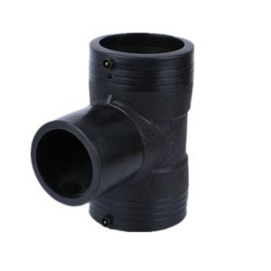 Black Plastic Injection Mold Tee Wire Mesh Skeleton Composite PE Electrofusion