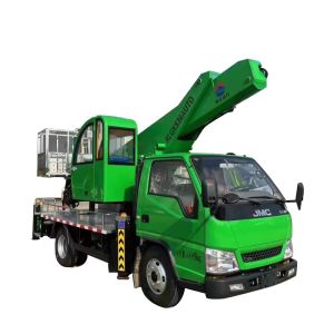 Cheap JMC Single Row High Altitude Overhead Working Truck Elevating Platform Truck Euro 6 for sale
