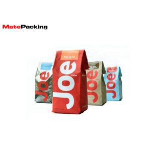 China Side Gusset Foil Food Pouches Custom Design Heal Sealed Plastic For Instant Coffee on sale