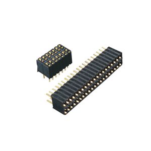 Straight For Pcb Female Header Connector Double Row Gold Flash 2.54mm
