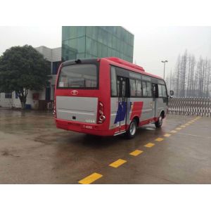 Durable Red Star Travel Buses With 31 Seats Capacity Small Passenger Bus For