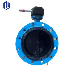 Pneumatic 10 Inch Butterfly Valve with Worm Gear and Pin Type Temperature