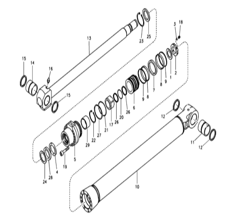 VOE 14589140 VOE14589140 Sealing Kit Bucket Cylinder Fits Volvo Excavator EC330B EC460B EC330C EC460C EC340D EC460CHR