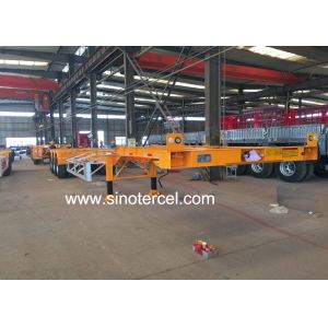 Customized 3 Axle Flatbed Semi Trailer 6880mm 1310mm Wheel Base