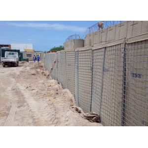 Low Carbon Steel Wire Mesh Gabion Box HESCO barrier System For Security And