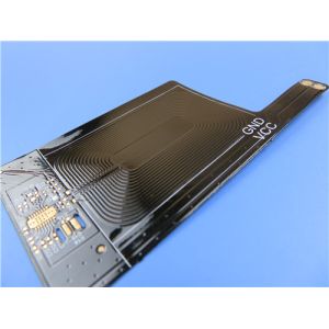 Double Layer Flexible Pritned Circuit (FPC) Prototype with Black Coverlay and
