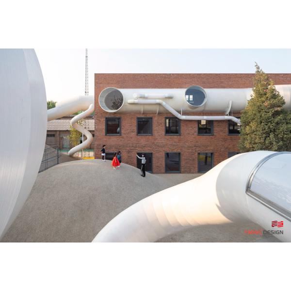 6 Color Stainless Steel Outdoor Children's Playground Design and Planning Solution