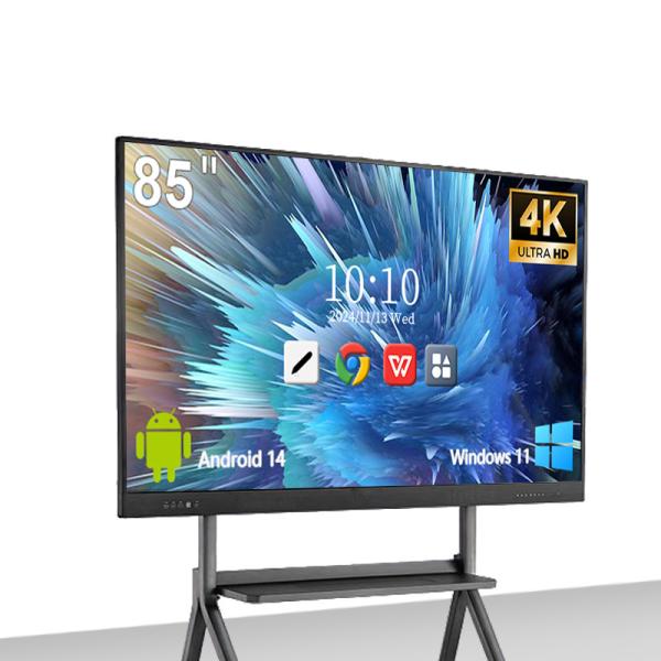 Quality 8+128GB 4K 40 Point Touch Screen Classroom Education Interactive Digital Whiteboard wholesale