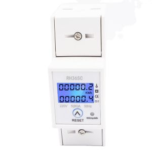 2020 New Style Single Phase Digital Panel Power Meter A Resettable Meter