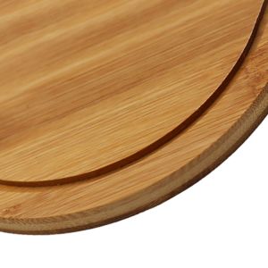 Wood Handle 7'' 9'' Bamboo Pizza Plate Customized Paddle Cutting Board
