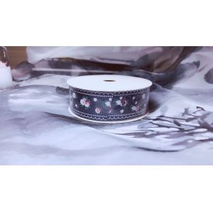 Customized Print Satin Grosgrain Ribbon with Logo For Wrapping Decoration