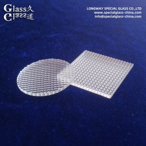 OEM Borosilicate Linear Glass Spread Lens For Lighting Fixtures