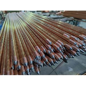 Cheap Robust Durable Copper-plated Ground Rods For Electrical Grounding for sale