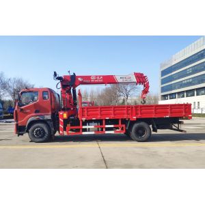 Foton Truck Mounted Crane 4*2 Drive Mode 9 Tons Single Cab 220hp Left Hand Drive