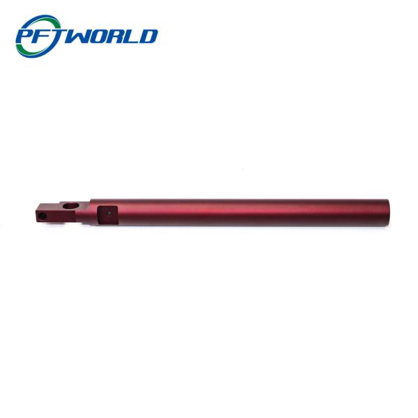 Aluminum Turning Parts Precision CNC Metal Milling Red Anodized Machined Auto