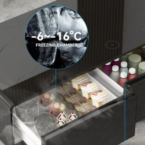 PORTABLE 2024 Primst Smart Refrigerator Coffee Table Mini Fridge Table With