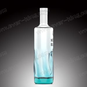 Offset Printing Liquor Vodka Spirit Glass Custom With Aluminum Cap