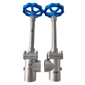 Cheap Stainless Steel DN40 PN25 Long Shaft Angle Cryogenic Globe Valve Manual Operation for sale