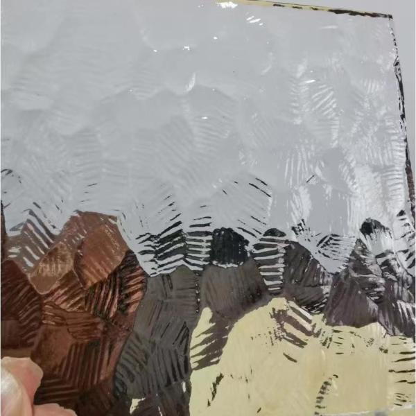 Customized Patterned Tempered Glass Decorative Architectural Embossed Pattern