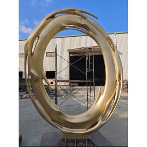 Cheap Modern Garden Ornaments Statues Handmade Polished Abstract Metal Sculpture for sale