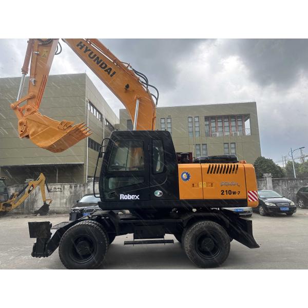 Original Korean Hyundai R210W-7 Wheel Excavator In Excellent Condition