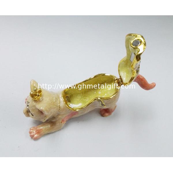New Design Crown Metal Cat Jewelry Box Cat Family Custom Jewelry Box Luxury Jewelry Box For Gift
