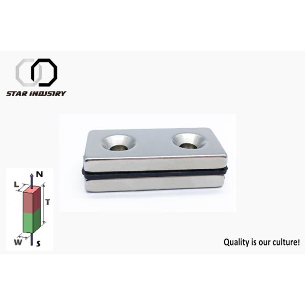 Quality High Precision Countersunk Magnets Block Strong Magnets With Hole wholesale